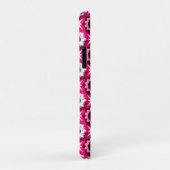 Bloemmotief met levendig roze en witte lotus Case-Mate iPhone case (Achterkant/rechts)