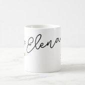 Bloemmotief met naam koffiemok (Center)