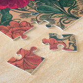 bloemmotief met pastelkleuren legpuzzel (Zijkant)