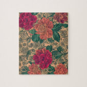 bloemmotief met pastelkleuren legpuzzel (Verticaal)