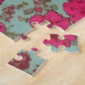 bloemmotief met pastelkleuren legpuzzel (Zijkant)