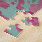 bloemmotief met pastelkleuren legpuzzel (Zijkant)