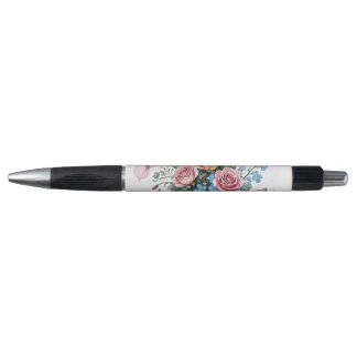 Bloemmotief met wingerdrank – Zachte waterverf boh Pen