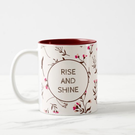  bloemmotief Mok (Links)