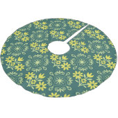 Bloemmotief, naadloos ornament. kerstboom rok (Gekanteld)