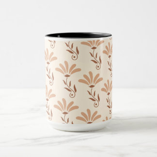 Bloemmotief ontwerp mok