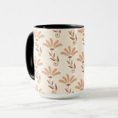 Bloemmotief ontwerp mok (Voorkant links)