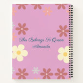  bloemmotief ontwerp notitieboek (Achterkant)