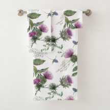 Bloemmotief Paarse Distel Ontwerp