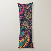 Bloemmotief Paisley Patroon Lichaamskussen (Achterkant (Verticaal))