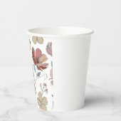 Bloemmotief Papieren Bekers (Links)