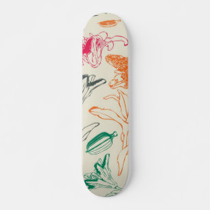 Bloemmotief Persoonlijk Skateboard