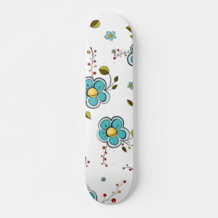 Bloemmotief Persoonlijk Skateboard
