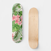 Bloemmotief Persoonlijk Skateboard (Voorkant)