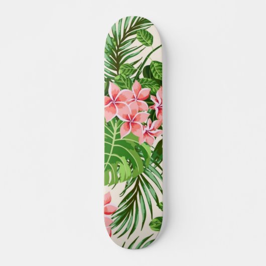 Bloemmotief Persoonlijk Skateboard (Voorkant)