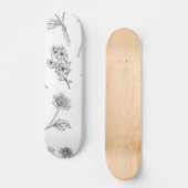 Bloemmotief Persoonlijk Skateboard (Voorkant)