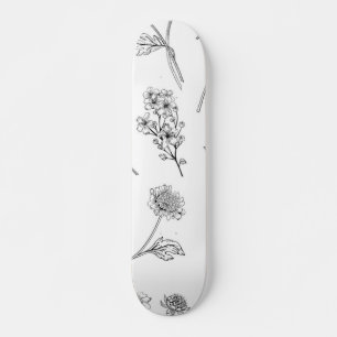 Bloemmotief Persoonlijk Skateboard