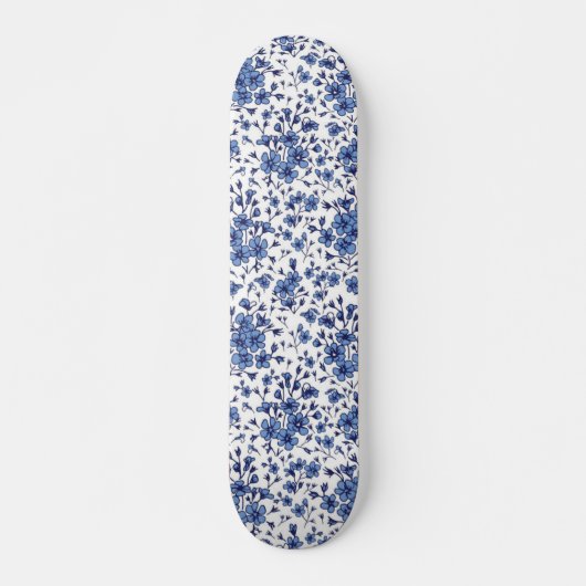 Bloemmotief Persoonlijk Skateboard (Voorkant)