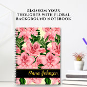 Bloemmotief Persoonlijke Naam Notitieboek