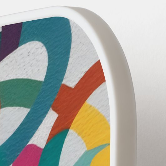 bloemmotief pickleball paddle (Links Detail)