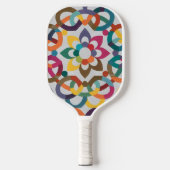 bloemmotief pickleball paddle (Voorkant)
