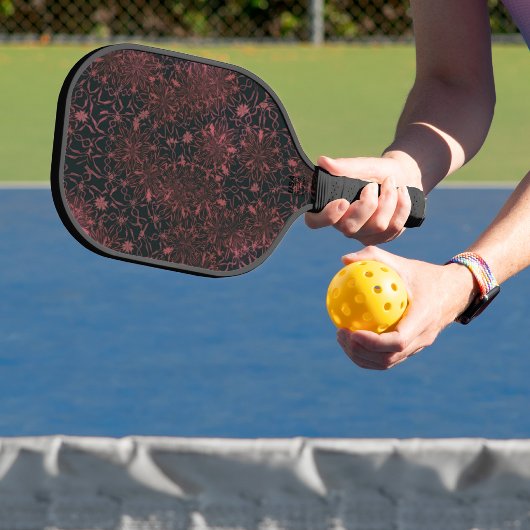 Bloemmotief pickleball paddle