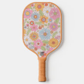 Bloemmotief  pickleball paddle (Voorkant)
