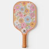 Bloemmotief  pickleball paddle (Achterkant)