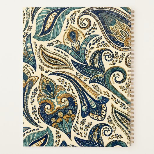 bloemmotief planner (Achterkant)