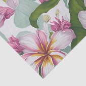 Bloemmotief Plumeria Bloemen Tissuepapier (Detail)