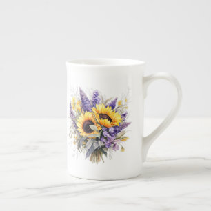 Bloemmotief  porselein kop