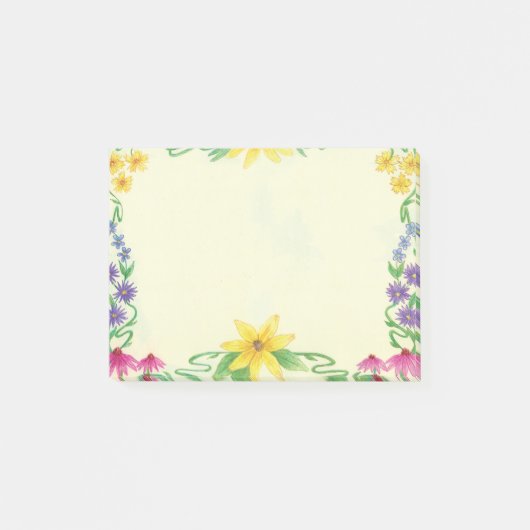 Bloemmotief Post-it® Notes (Voorkant)