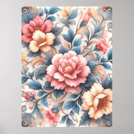 Bloemmotief Poster