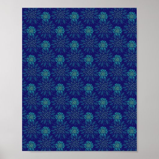 Bloemmotief Poster (Voorkant)
