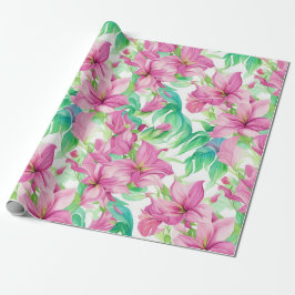 Bloemmotief Puakenikeni Bloemen Cadeaupapier