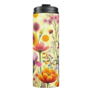 Bloemmotief Reis Tumbler Kop Thermosbeker