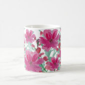 bloemmotief roze koffiemok (Center)