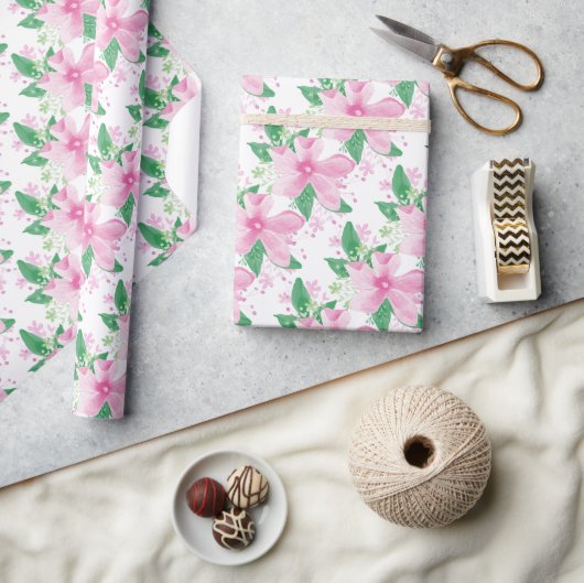 Bloemmotief Roze Orchidee Cadeaupapier (Crafts)
