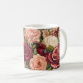 bloemmotief rozen koffiemok (Voorkant rechts)