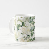 bloemmotief rozen koffiemok (Voorkant links)