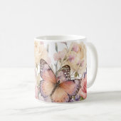 bloemmotief rozen koffiemok (Voorkant rechts)