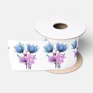 Bloemmotief Satijnen Lint