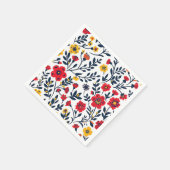 Bloemmotief Servet (Hoek)