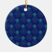 Bloemmotief Sieraad Keramisch Ornament (Voorkant)