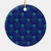 Bloemmotief Sieraad Keramisch Ornament (Achterkant)
