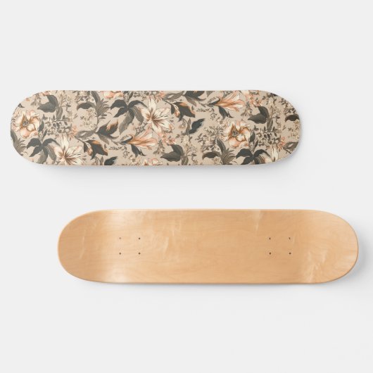  bloemmotief skateboard (Horizontaal)