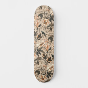 bloemmotief skateboard