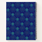 Bloemmotief Spiraal Notebook Notitieboek (Achterkant)