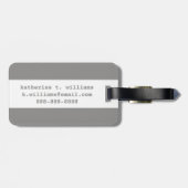 Bloemmotief Staten Kaart Bagagelabel (Achterkant horizontaal)