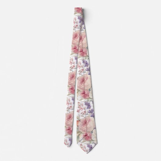bloemmotief stropdas (Achterkant)